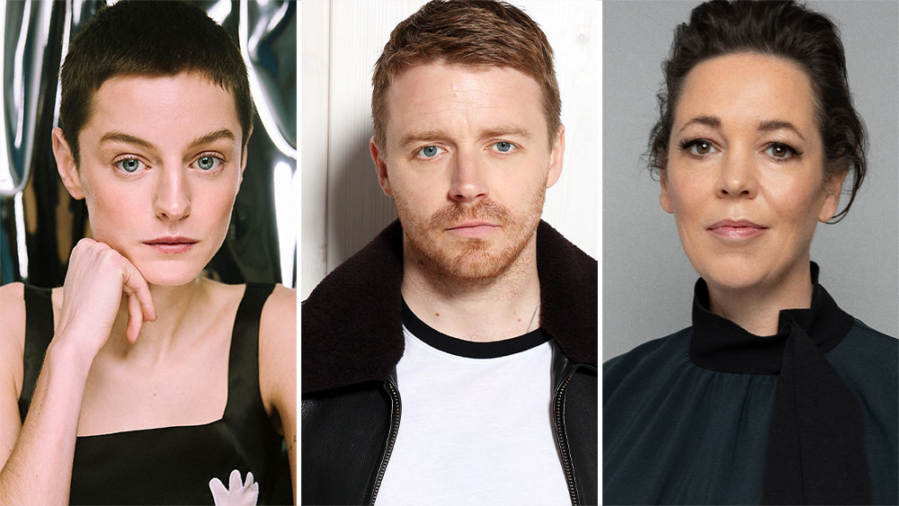 Emma Corrin, Jack Lowden & Olivia Colman Cast