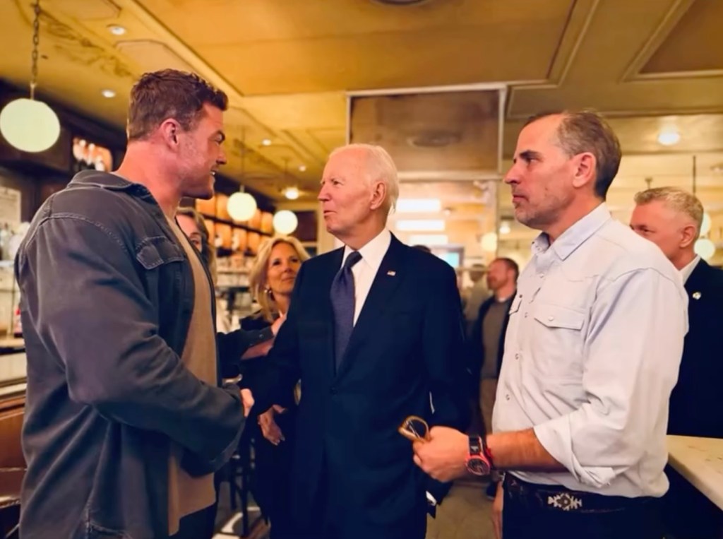 Joe Biden Visits ‘Reacher’ Set, Meets Star Alan Ritchson