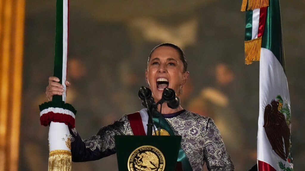President Claudia Sheinbaum leads Mexican independence celebration