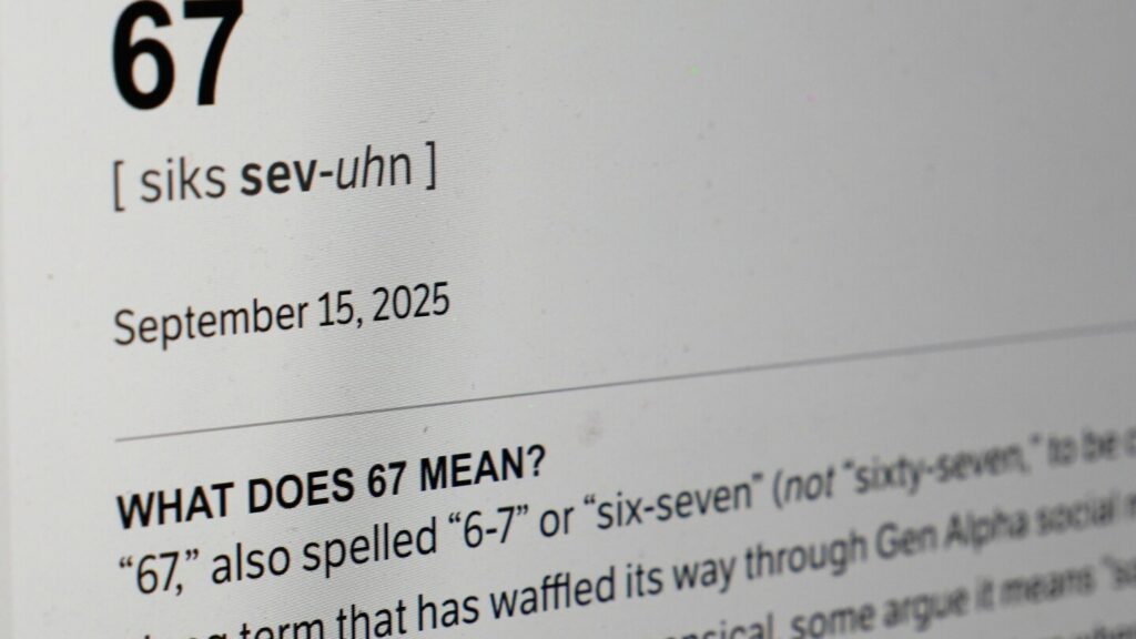 Dictionary.com’s word of the year is “6-7.” What does that mean?