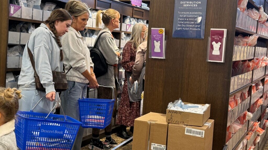 Mormon Church women embrace new sleeveless sacred underwear