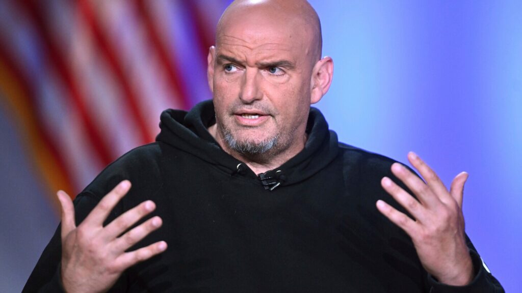 Fetterman says senator was hospitalized after falling but returned home